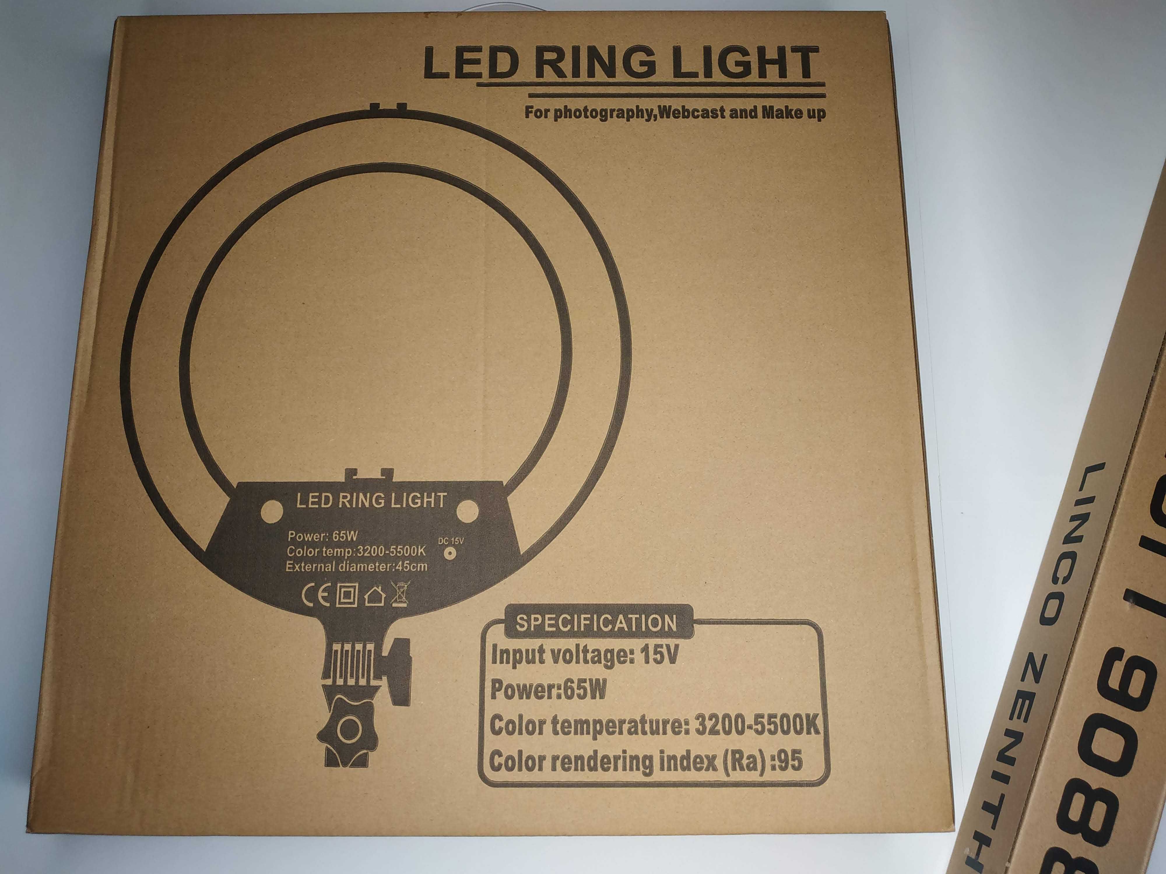 Кольцевая LED лампа 45cm/65W - блогерам косметологам фотографам