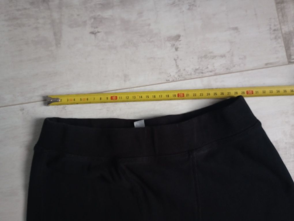 Legginsy getry bawełniane prążek 42/44 prążkowane jeździeckie zapietek