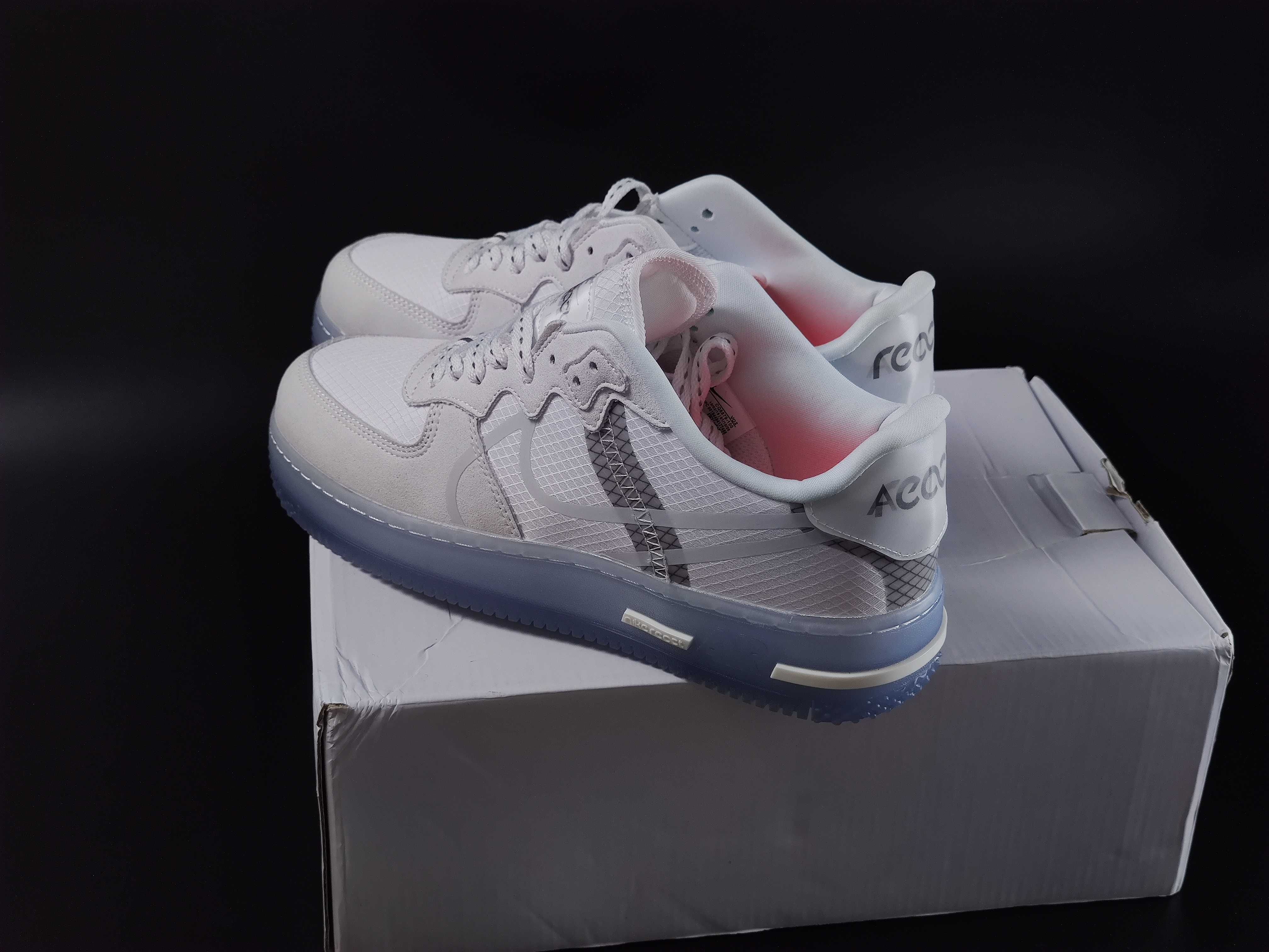 Nike Air Force 1 React White Light Bone CQ8879-100 (43)