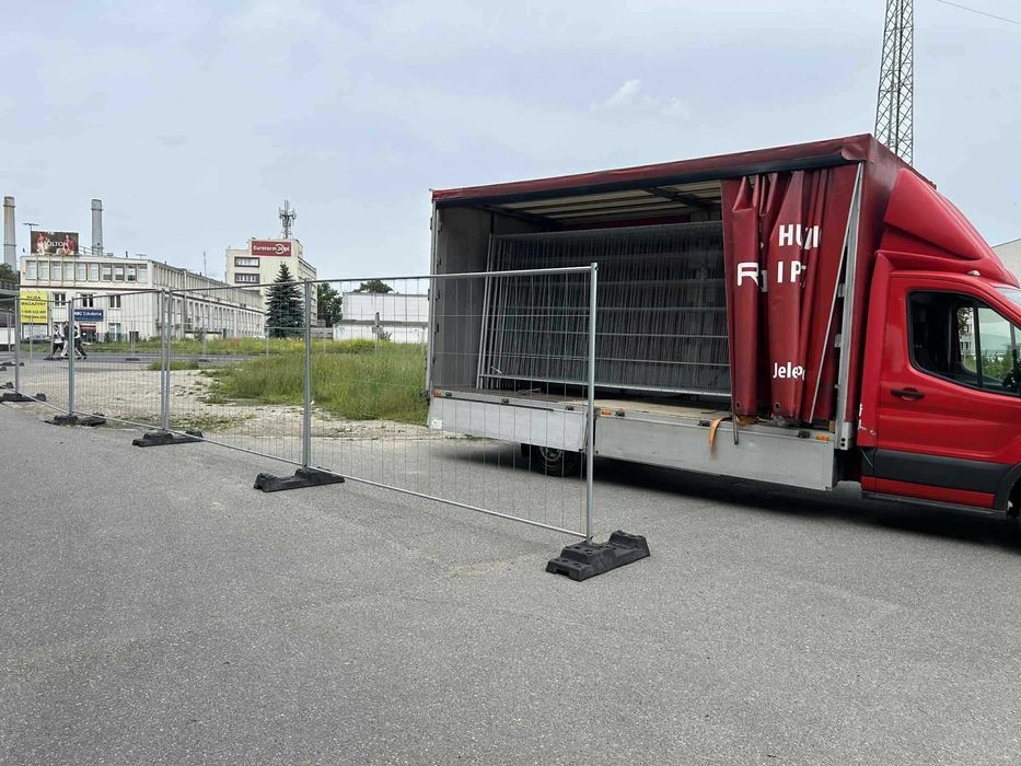 Ogrodzenie ażurowe budowlane przestawne tymczasowe 3,45 m | Transport