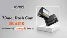 Відеореєстратор Xiaomi 70mai HDR Dash Cam 4K A810, новий, запакований