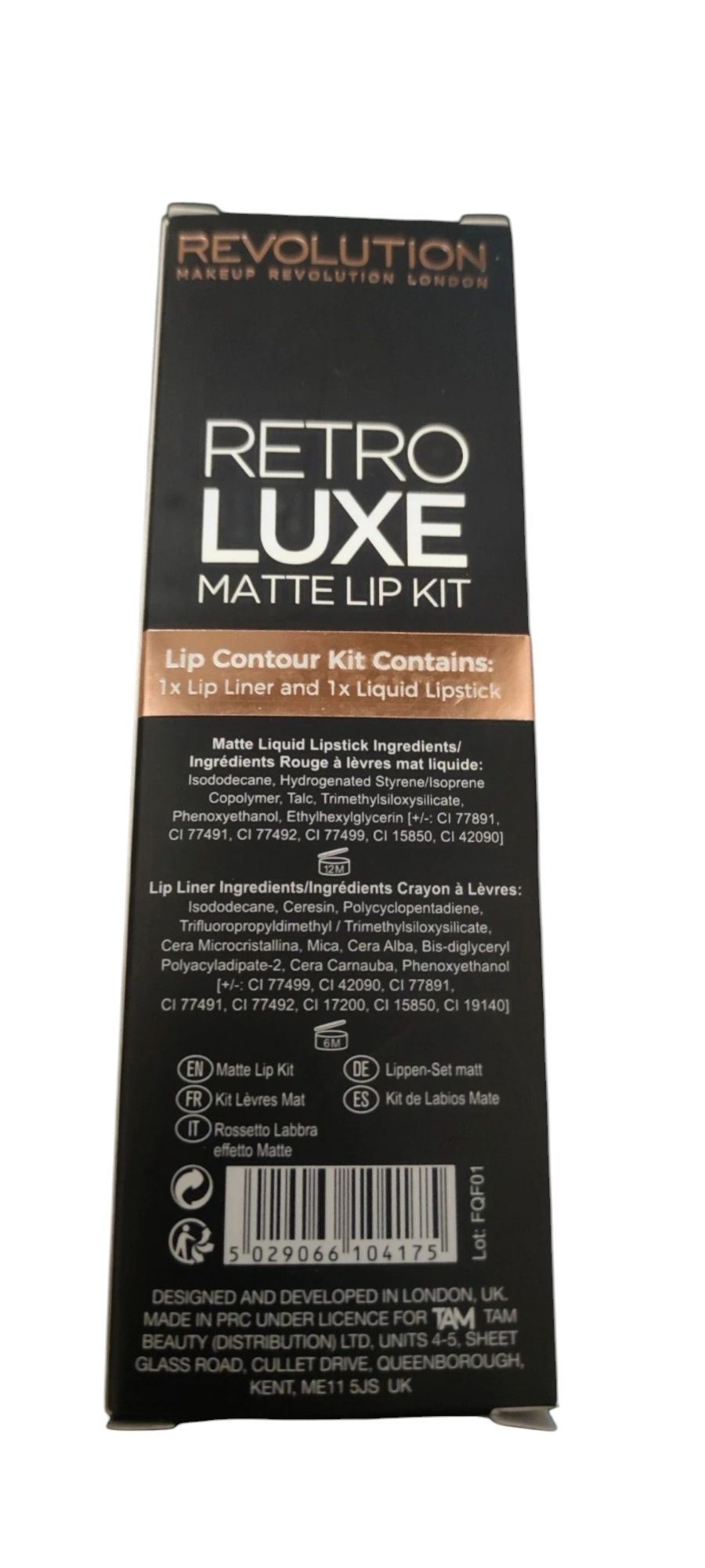 Makeup Revolution Retro Luxe Matte Lip Kit Błyszczyk plus Kont Grandee