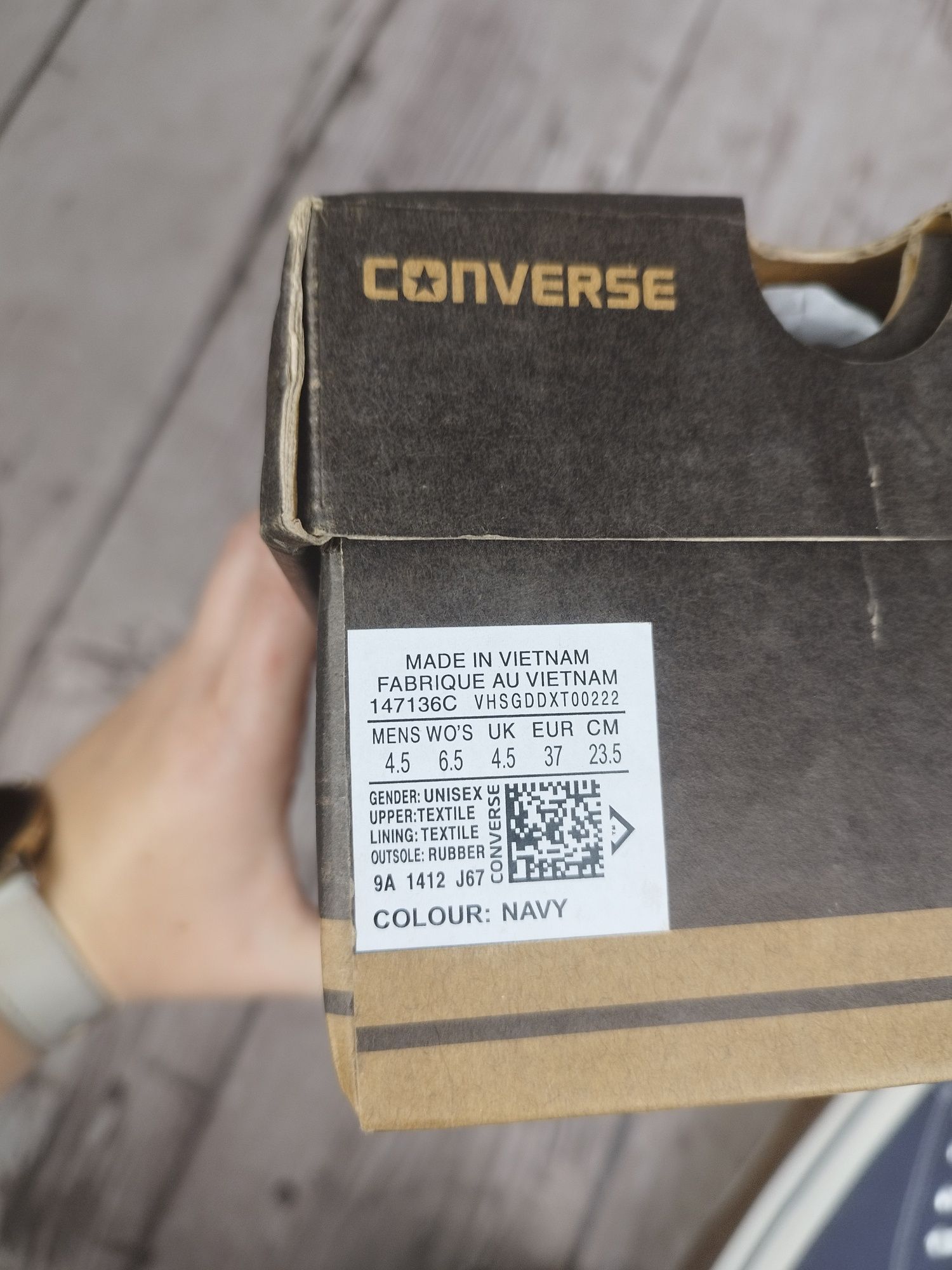 Nowe trampki wysokie Converse młodzieżowe damskie 37