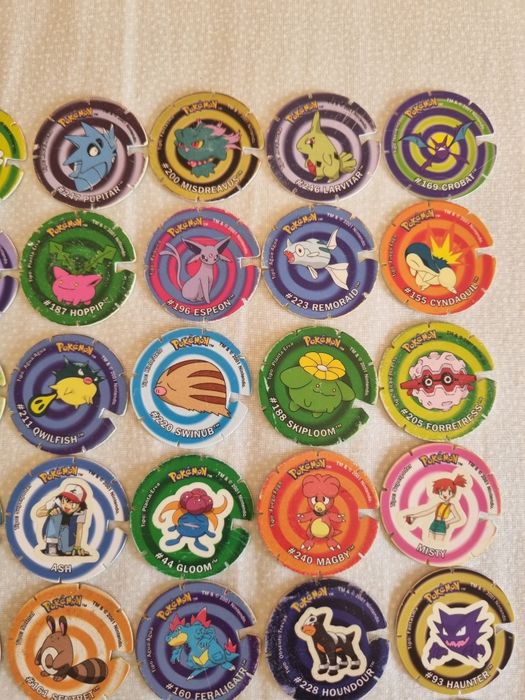 Tazos pokemon voa raros de coleção
