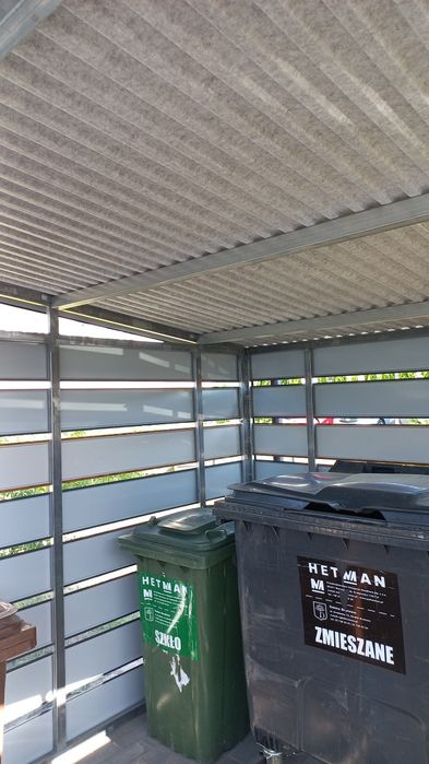 Nowoczesna wiata box , 3,5x3,5  wiata śmietnikowa wiata rowerowa każdy