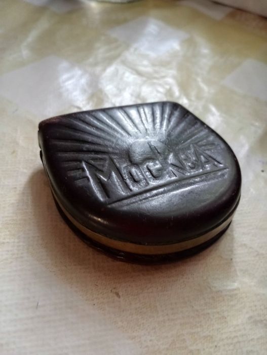 Шкіряний кошельок, гаманець для копійок. Часів ссср