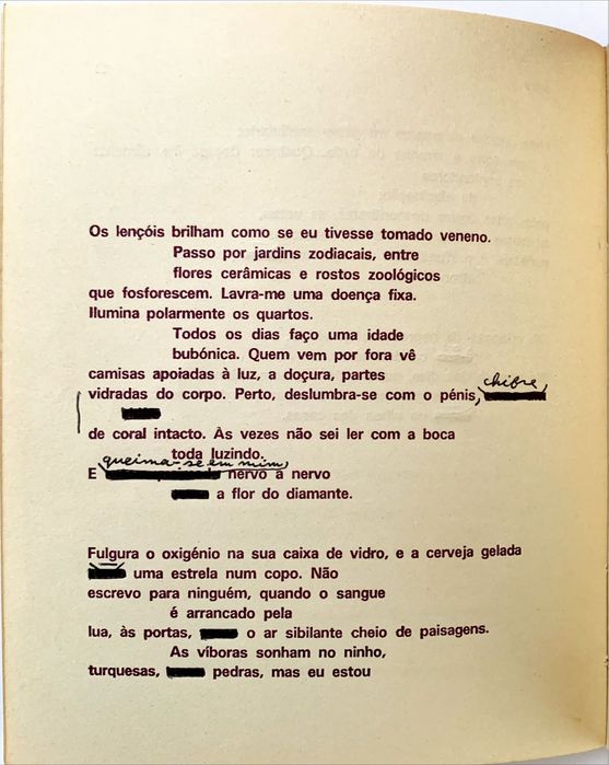 Herberto Helder - Cobra - Dedicatória - 1ª edição