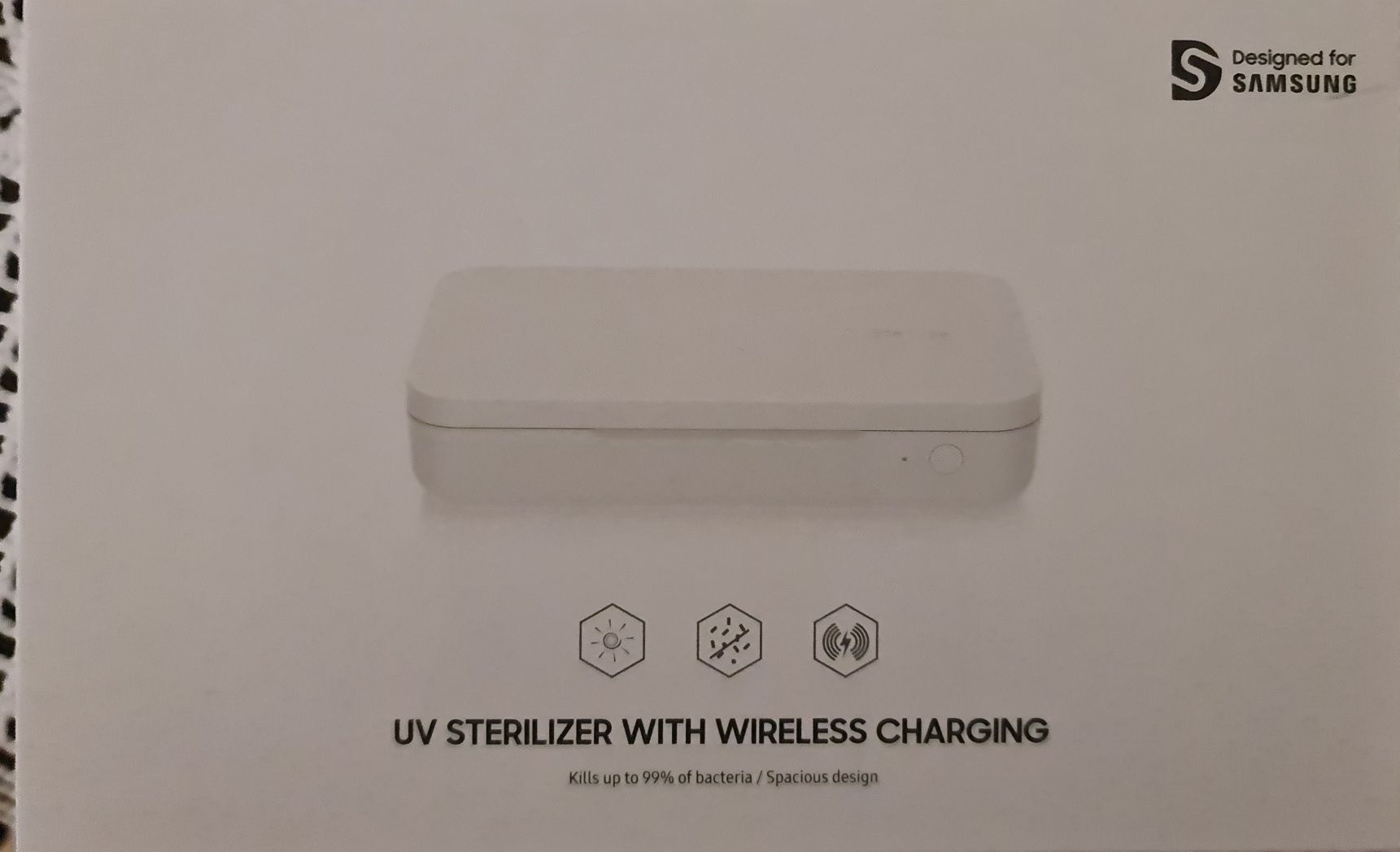 Esterilizador/Carregador Wireless Samsung Novo