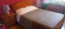 Vendo cama de casal+cabeceiras para recolher até dia 30