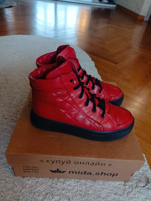 Черевики на осінь Mida, натуральна шкіра