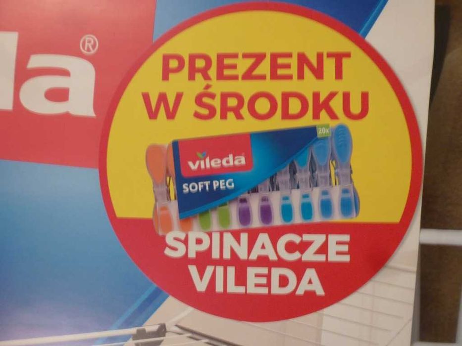 Suszarka VILEDA KING + klamerki VILEDA (nowa fabrycznie zapakowana)