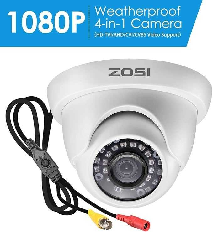 Sistema de Video Vigilância ZOSI com 2 câmaras 1080p  c/ Gravador DVR