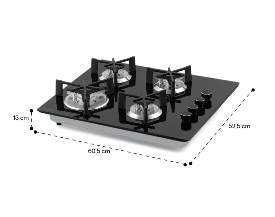 Газовая варочная панель Klarstein Trifecta 4