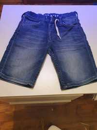 Krótkie spodenki chłopięce 116 jeans
