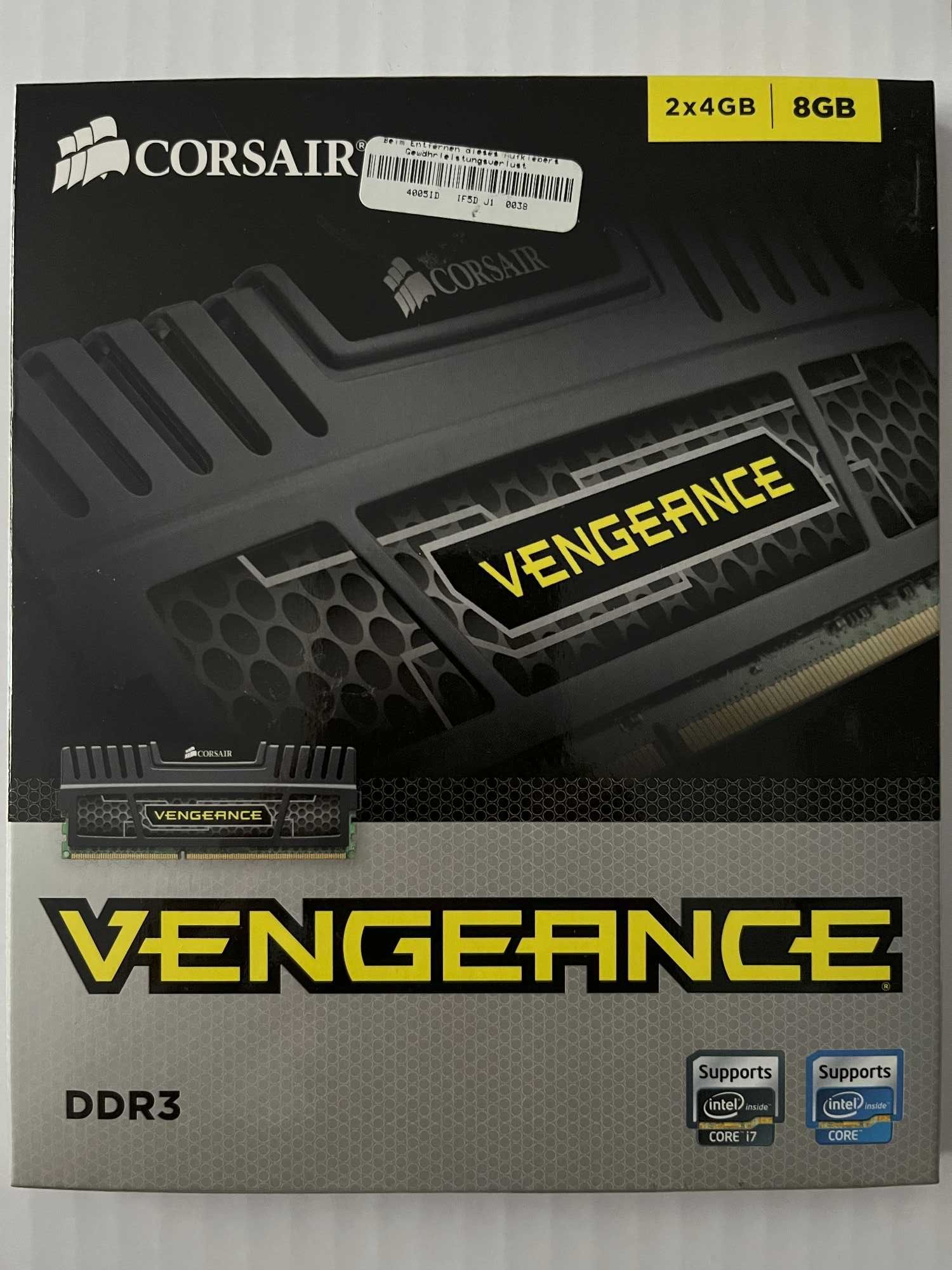 Corsair Vengeance 8GB DDR3 Kit 1866MHz, PC3-1500, CL9, 2x4GB Kit