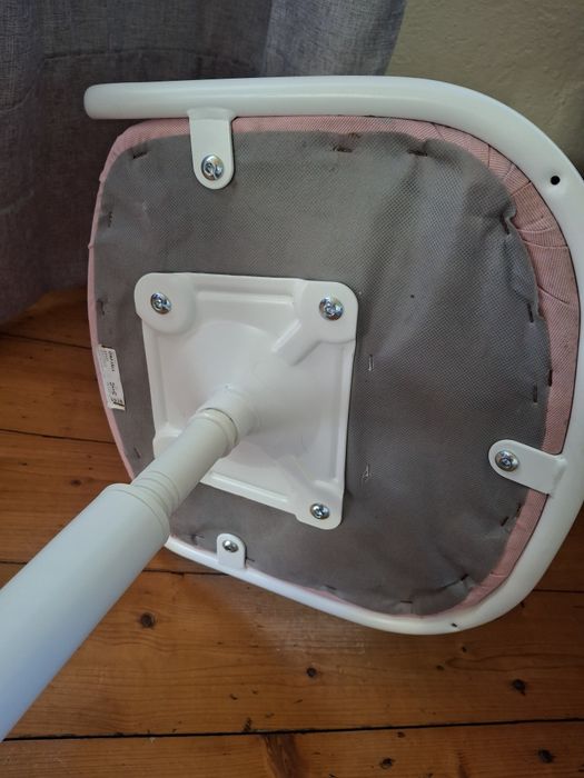 Krzesło biurowe dla dzieci IKEA orfjall białe różowe