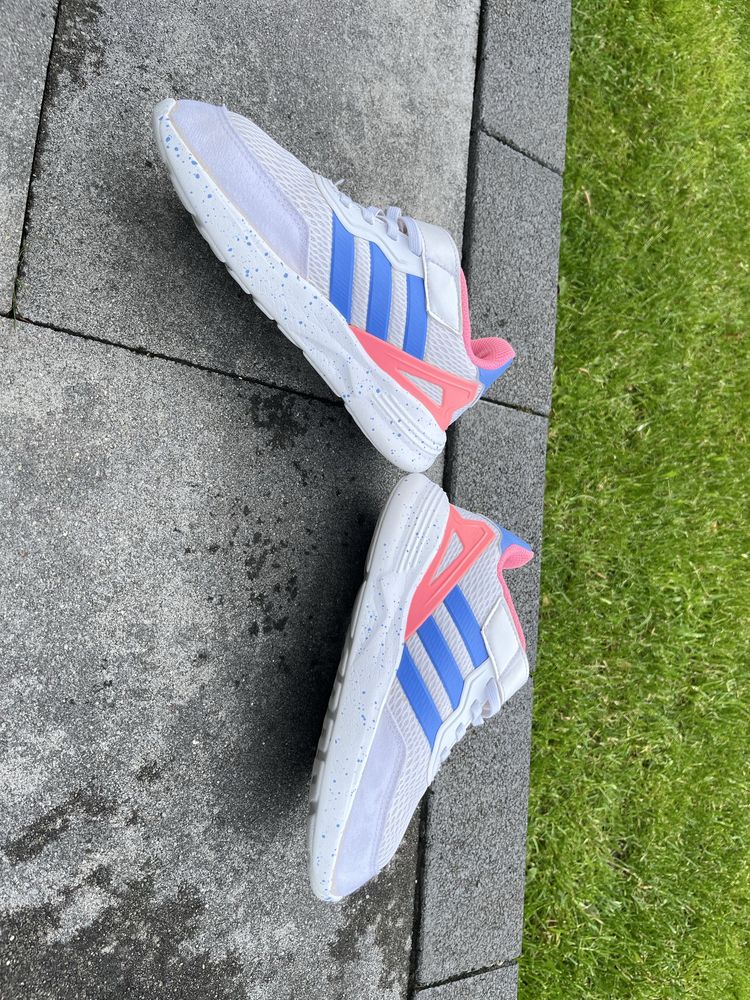 Adidas r. 34 Nebzed Cloudfoarm biale buty adidasy na rzep dla dziewczy