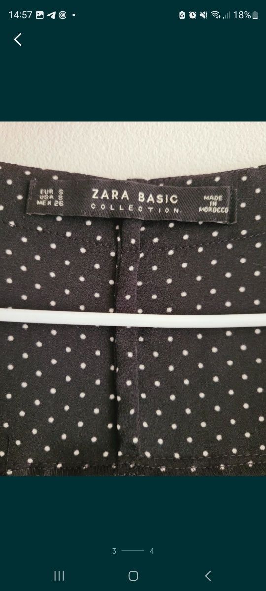 Zara боді блуза чорна