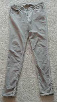 Szare spodnie damskie rurki rozmiar XL 42