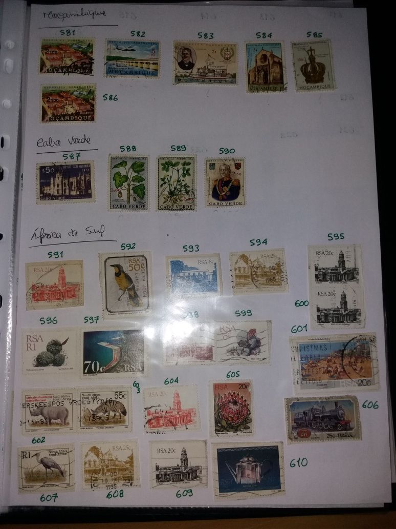 799 Selos antigos para colecionadores