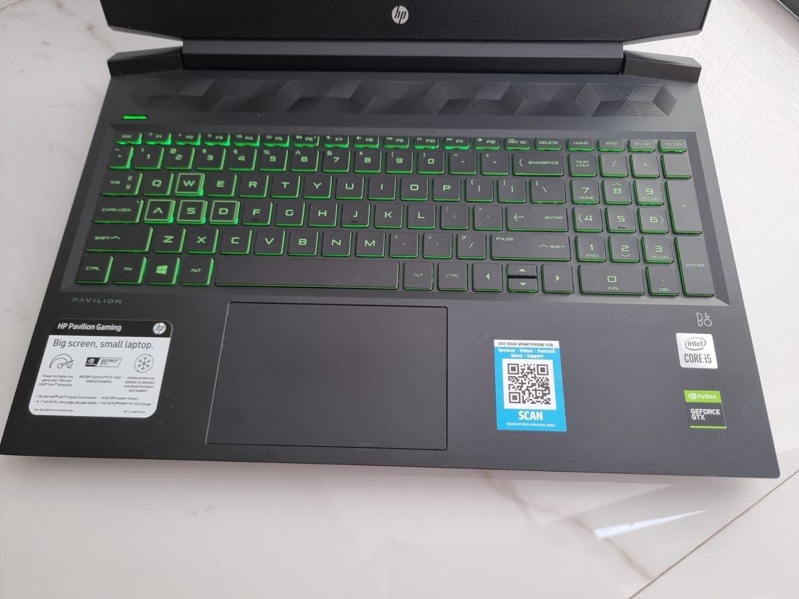 ІГРОВИЙ  HP /GTX 1650 4gbi / Core i5-10300H / SSD 512gb/ RAM 12gb