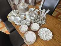 Zestaw serwis obiadowo-kawowy Iwona Chodzież porcelana