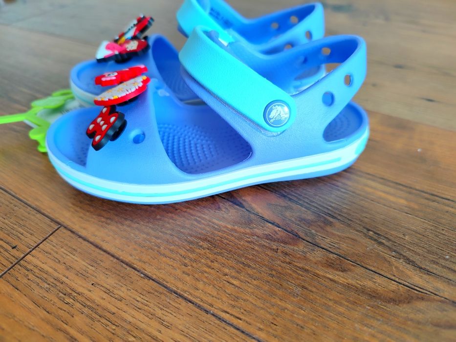 Crocs c10 27 28 nowe piankowe sandały z przypinkami Stitch myszka Minn