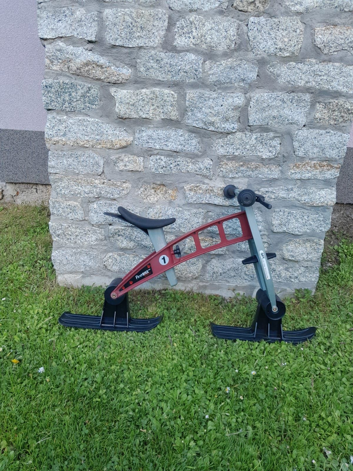 Rowerek biegowy First Bike z płozami