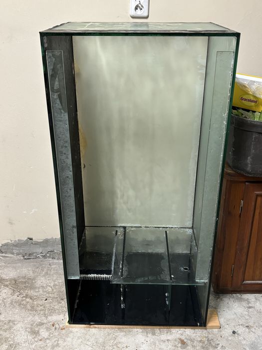 Akwarium morskie, panel, stelaż, 120x60x50