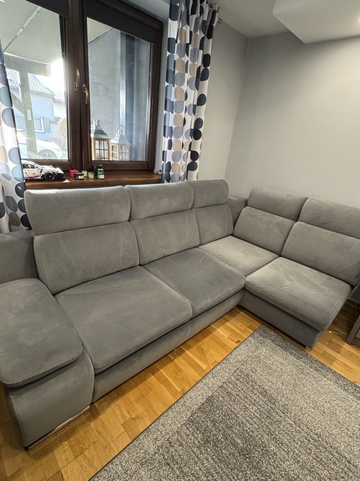 Sofa narożna szara