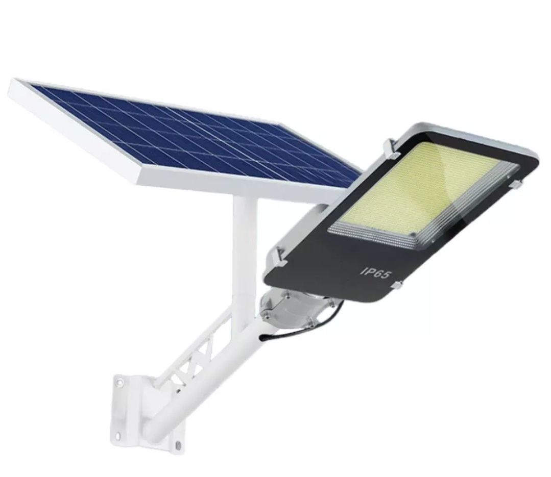 Duża Lampa Solarna 800W Latarnia Halogen LED Solar Pilot + Uchwyt