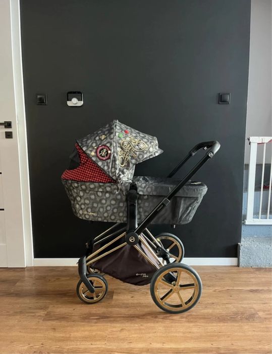 Wózek Cybex Priam Jeremy Scott, gondola, spacerówka, fotelik GRATIS