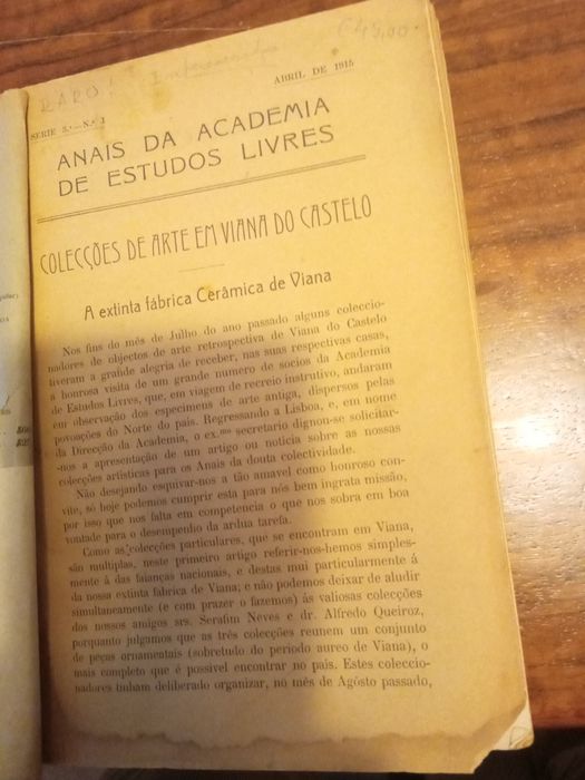 Anais da academia de estudos livres
