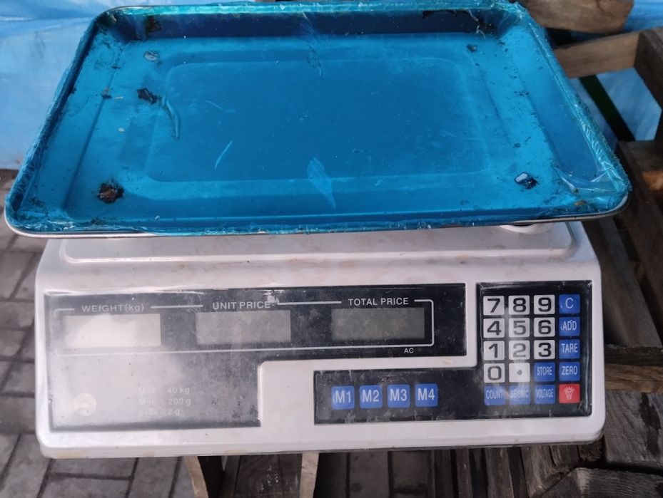 Морозильна камера, електронна вага