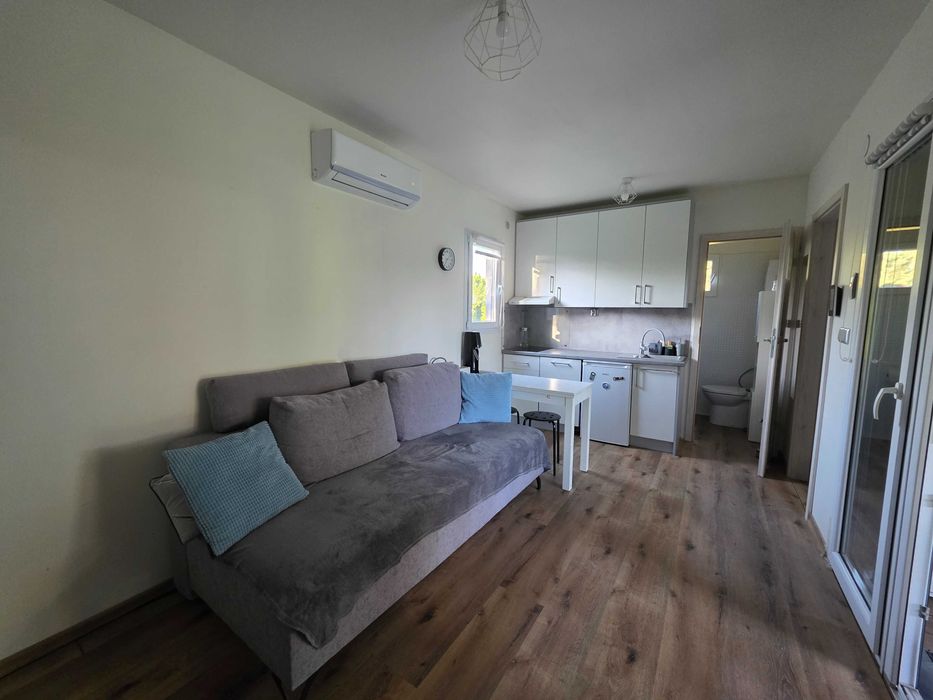 Domek modułowy całoroczny mobilny wyposażony 2 sypialnie 33m2