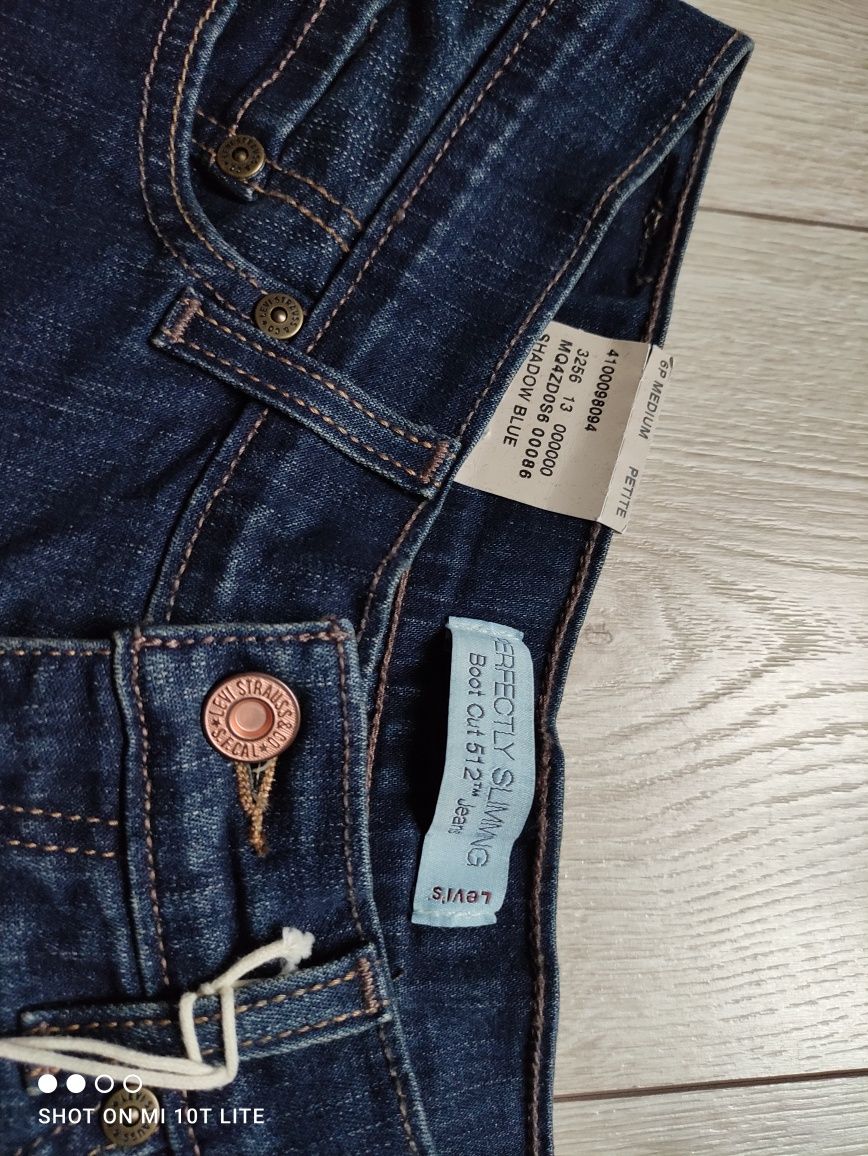 Nowe z metką oryginalne Levi's spodnie jeansowe dżinsy wysoki stan