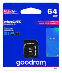 Karta SD microSDXC GOODRAM 64Gb 128Gb 512GB Łódź sklep Black Jack