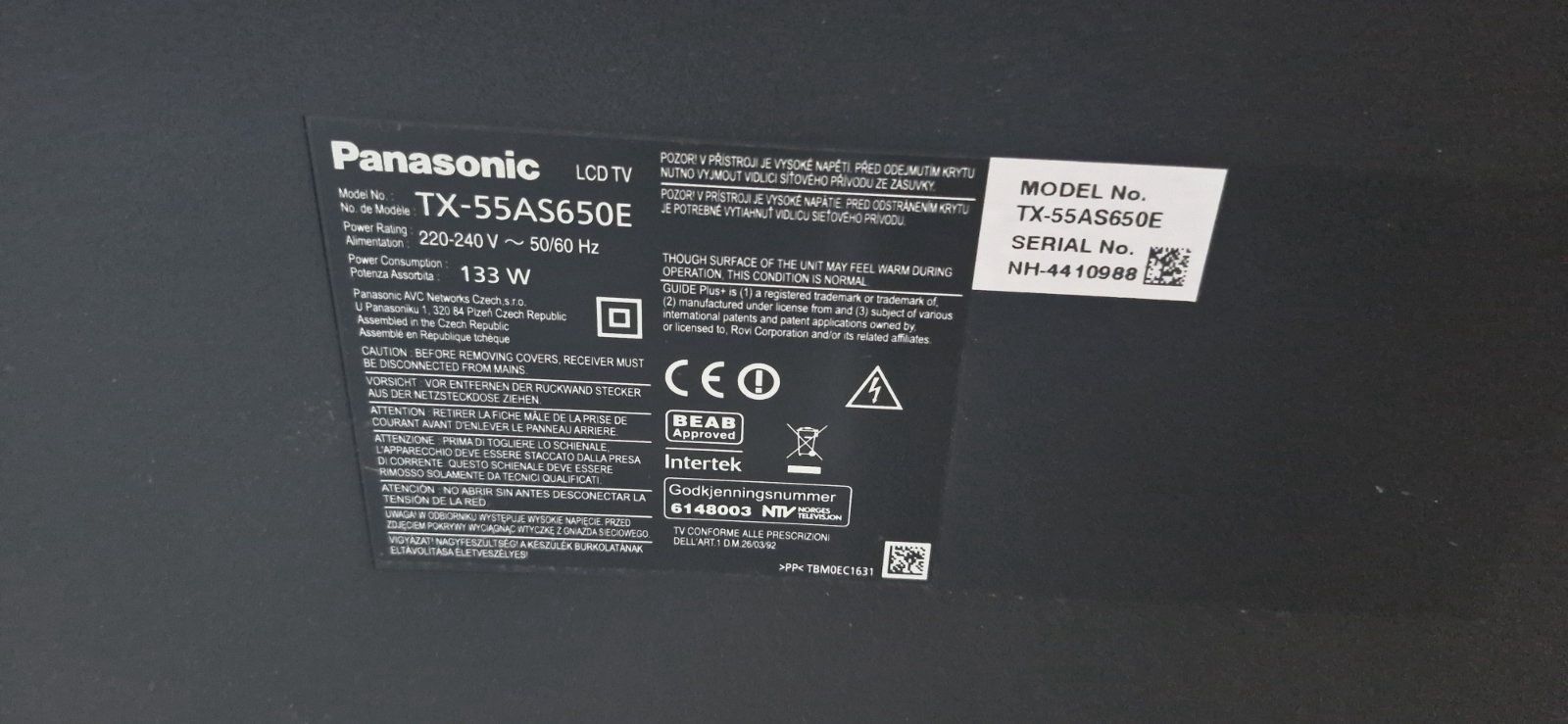 Telewizor Panasonic 55cali wifi