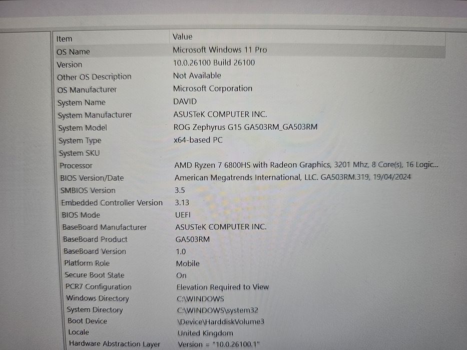 Asus ROG Zephyrus G15 (GA503RM)