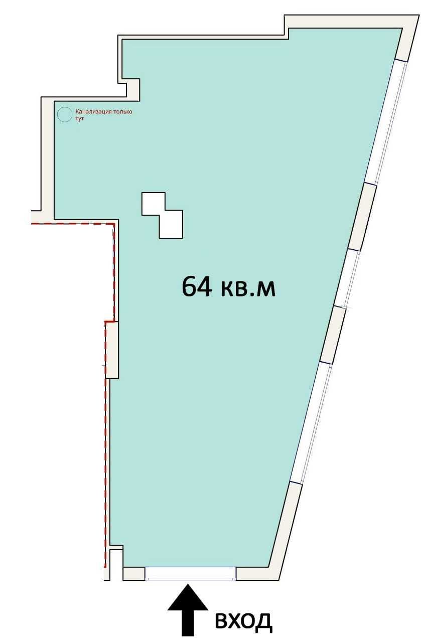 Аренда 64м² 1 этаж ЖК Метрополис | Магелан | Ипподром Теремки