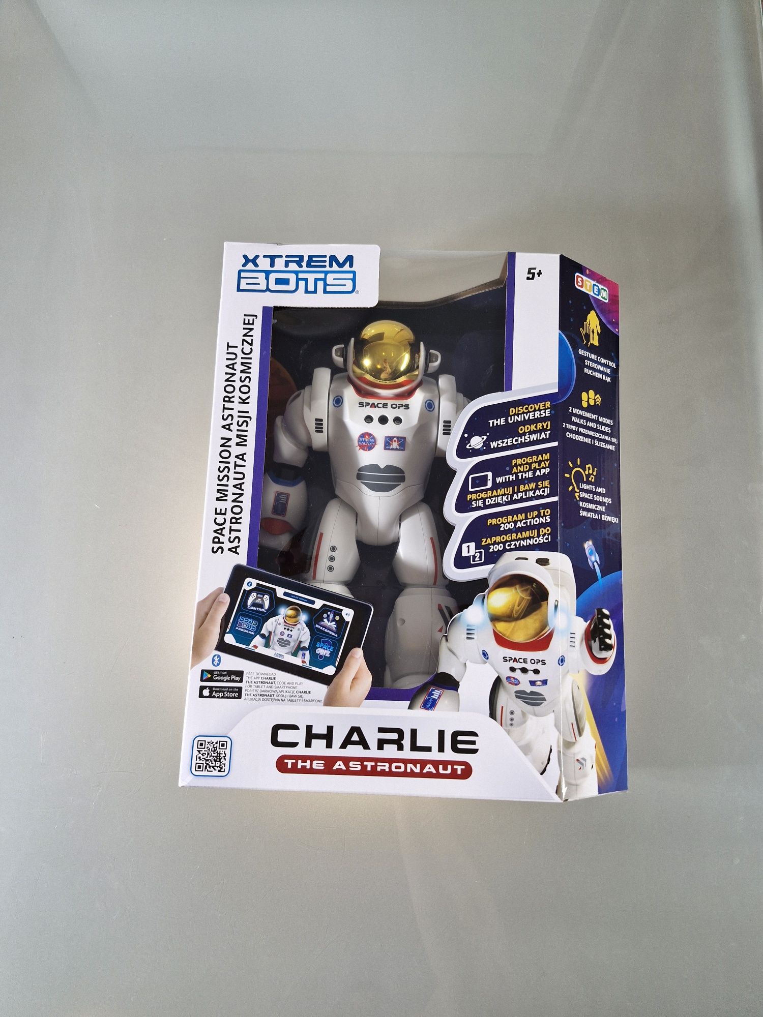 Robot Charlie Astronauta Interaktywny Nauka Programowania