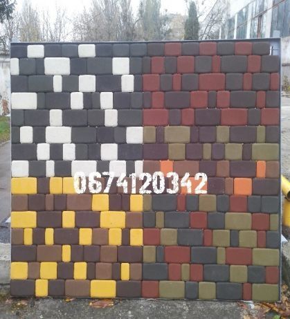 Тротуарна плитка PLATO Житомир. Бруківка. Старе місто. Цегла.