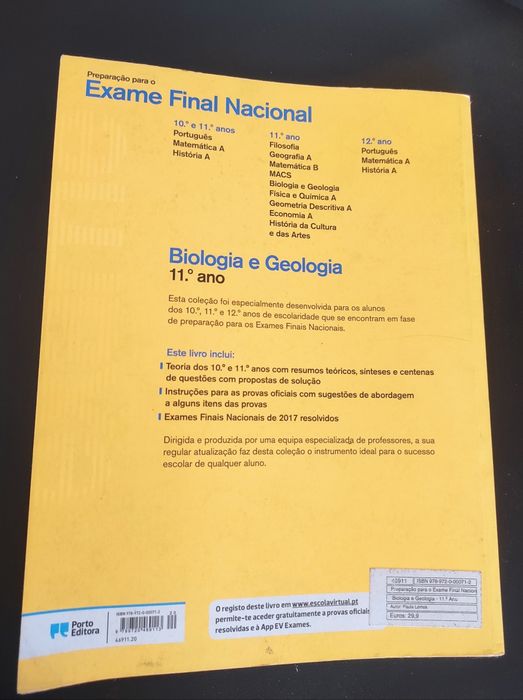Livro Preparação Exame Nacional Biologia