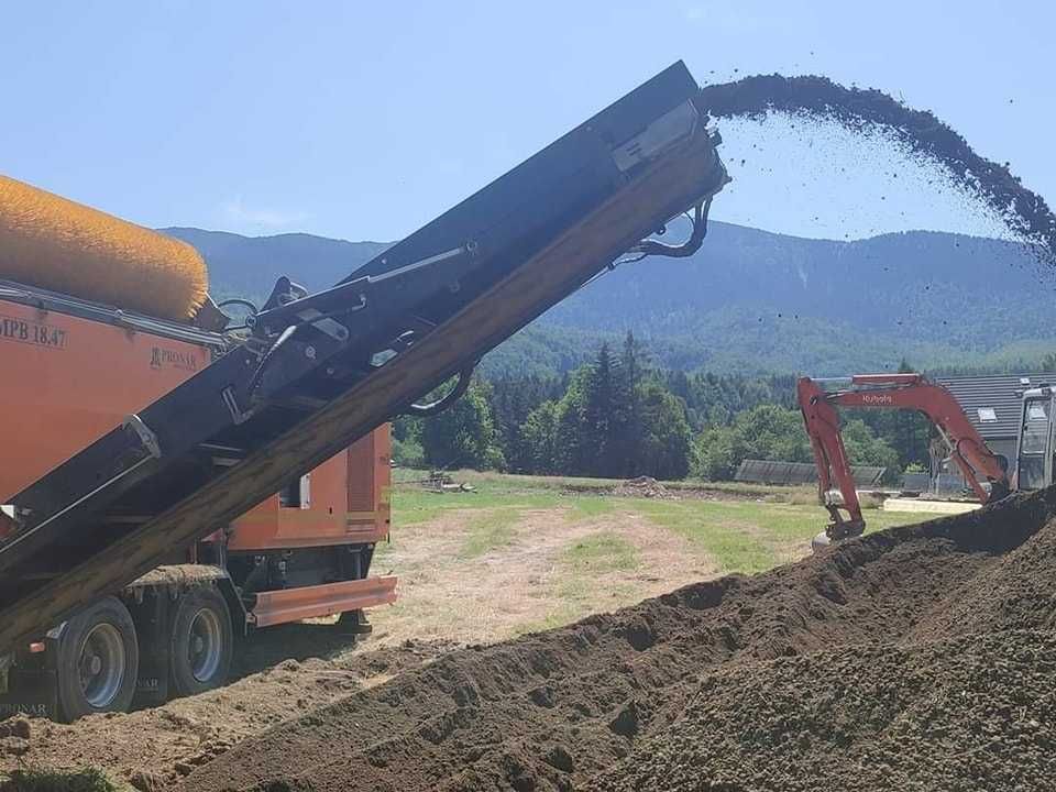 Ziemia Przesiewana humus czarnoziem ogrodowa