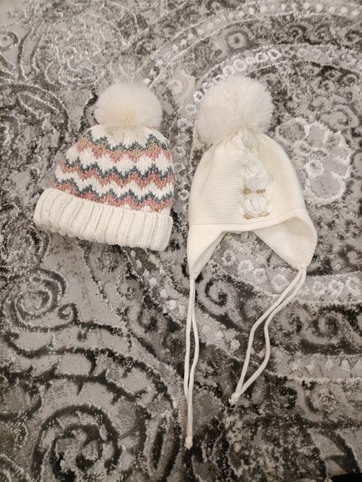 Теплі шапки на 1 рік, на дівчинку
