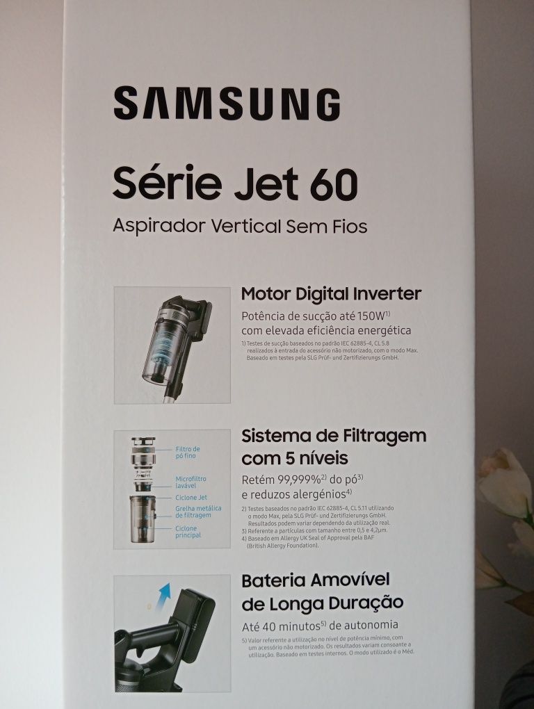 Aspirador Samsung Jet 60 NOVO