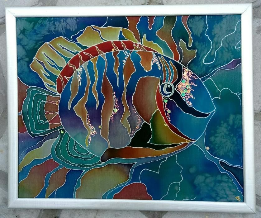 Батик - картина на шелке