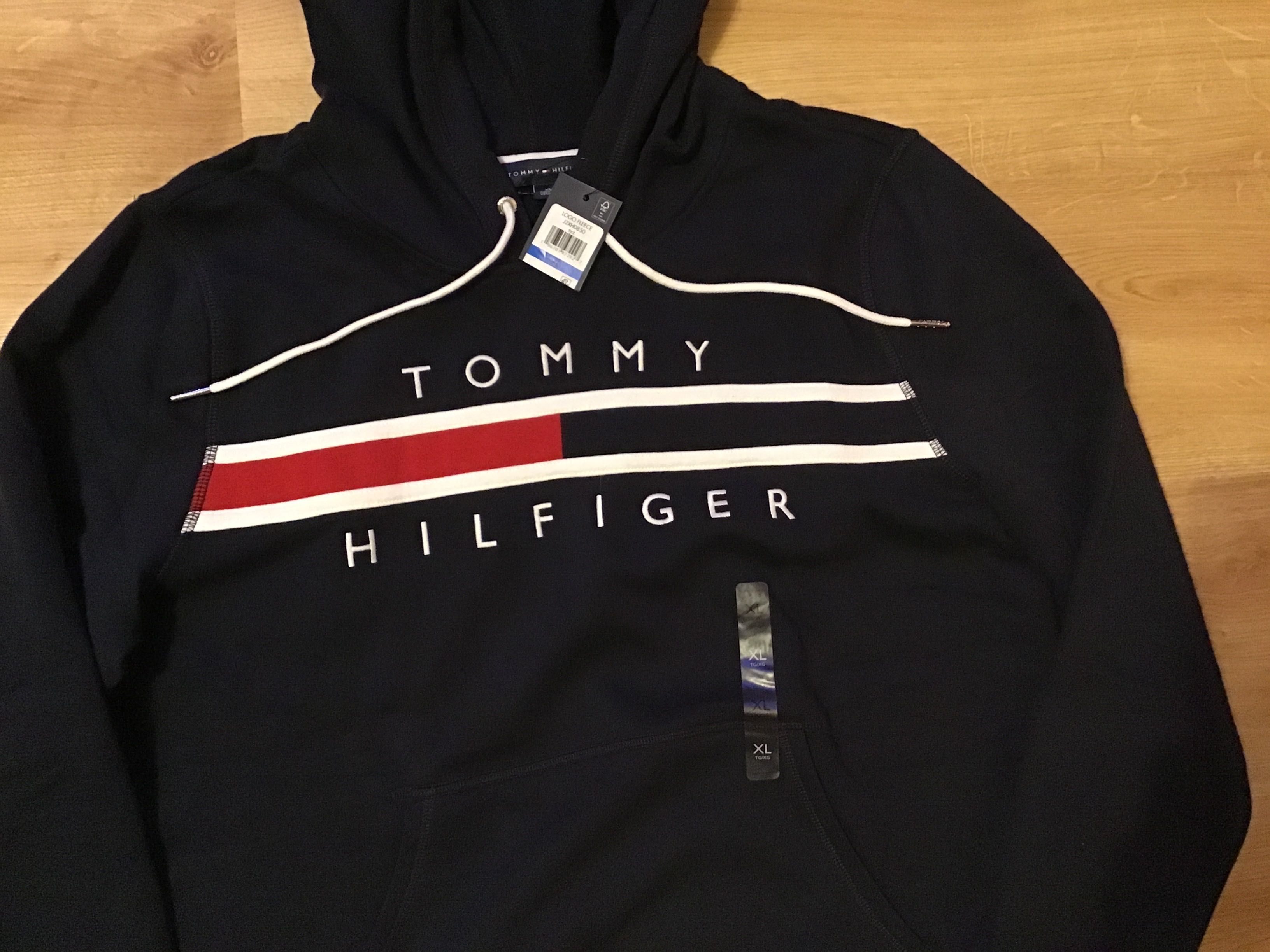 Bluza Tommy Hilfiger z kapturem granatowa NOWA  XL, oryginał z USA
