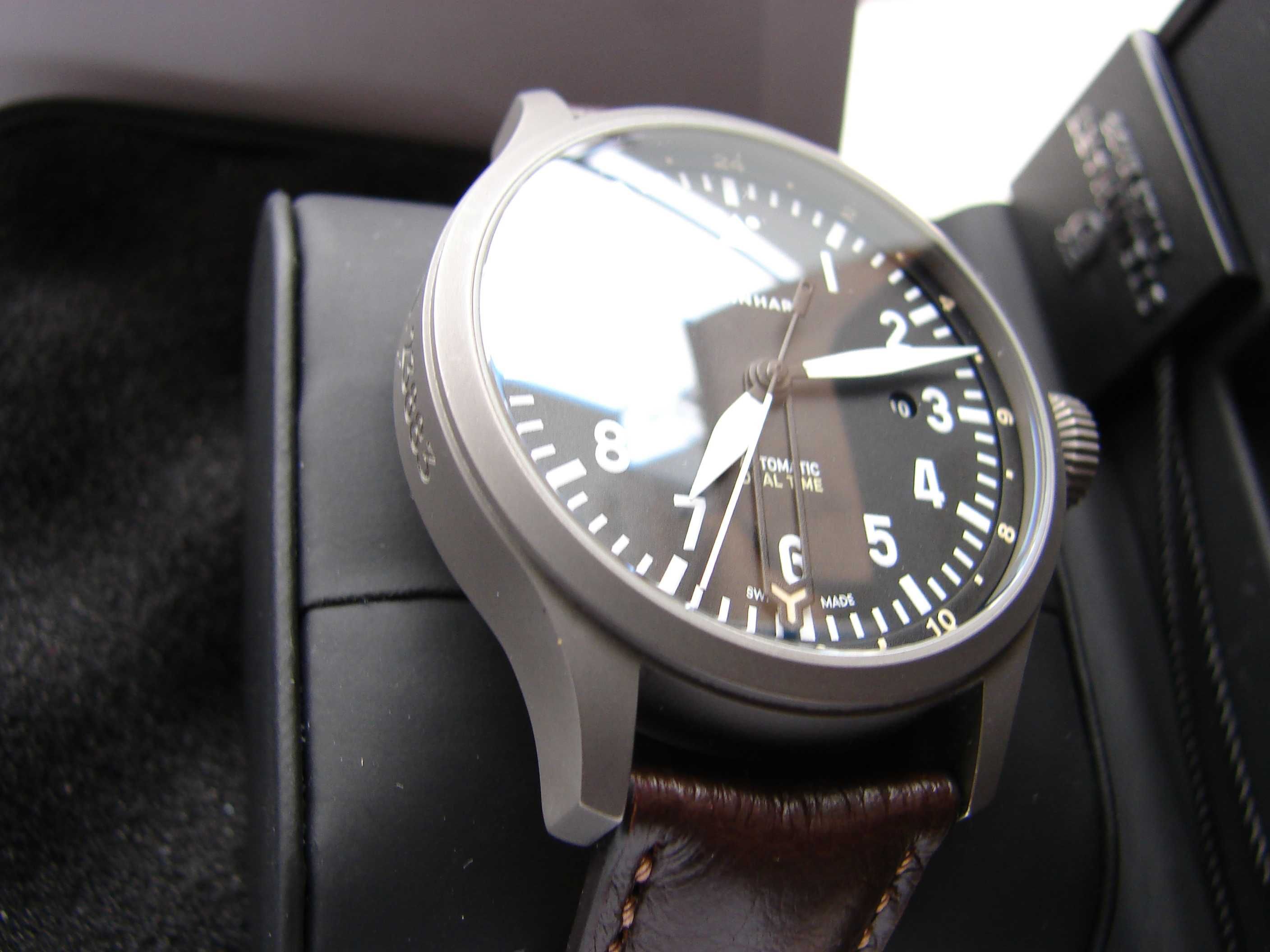 Zegarek automatyczny tytan Swiss ETA szafir Pilot Steinhart tool watch
