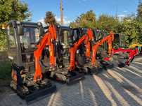 Nowa minikoparka Kingway z kabiną + 3 łyżki gratis